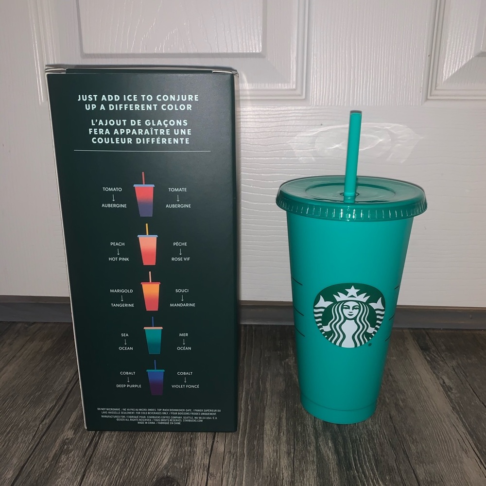 Starbucks Sea to Ocean Teal Tumbler